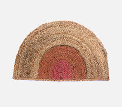 Braided Jute Arc-Shaped Mat