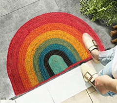 Braided Jute Rainbow Mat