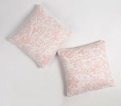 Printed Floral Handloom Cotton Cushion covers (set of 2)