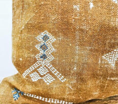 Handwoven Brown Linen Cushion Cover