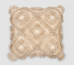 Shaggy Lace Cotton Cushion Cover