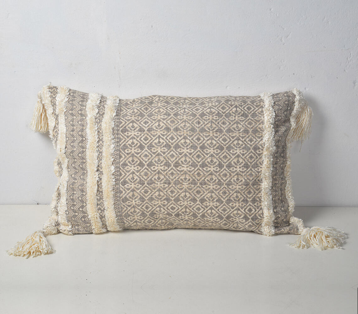 Handwoven Textured Cotton Cushion Cover Eco