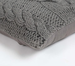 Hand Knitted Cotton Cushion Cover