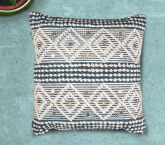 Diamond Patterned Cotton Cushion Cover