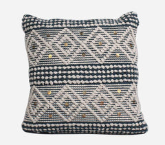 Diamond Patterned Cotton Cushion Cover
