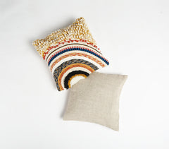 Tufted & Embroidered Cushion Cover