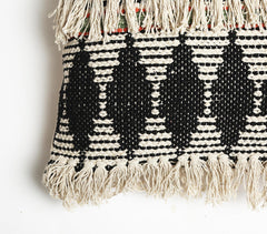 Textured Cushion Cover with Tassels