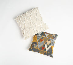 Handwoven Textured Cotton Cushion Cover_1