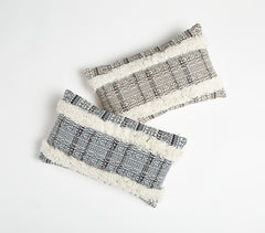 Textured & Printed Lumbar Cushion Cover