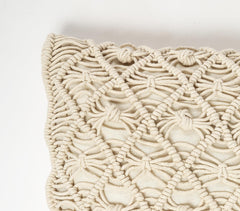 Macrame Fringed Cotton Cushion Cover eco1