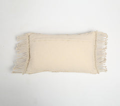 Macrame Fringed Lumbar Cushion Cover