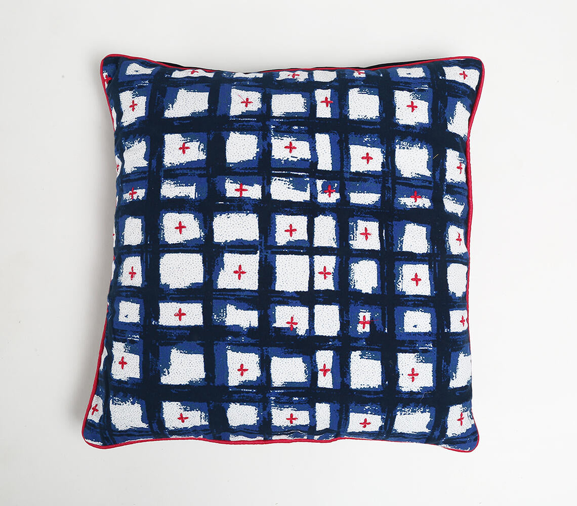 Ikat & Kantha Cushion Cover eco