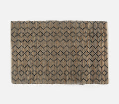 Handwoven Jute & Cotton Charcoal Rug