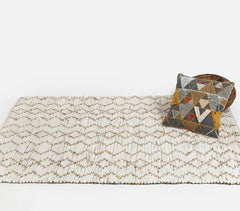 Handwoven Jute & Cotton Zig Zag Rug