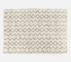 Handwoven Jute & Cotton Zig Zag Rug