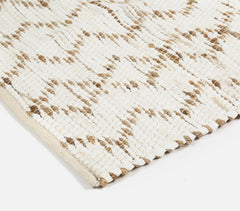 Handwoven Jute & Cotton Zig Zag Rug