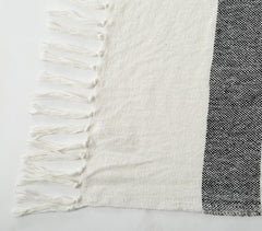 Cotton Wool Throw with Tufts & Tassels o 1