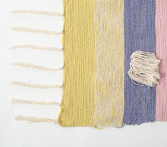 Handmade Woolen Throw with Tassels