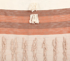 Handmade Woolen Throw with Tassels
