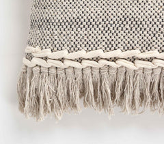 Tufted & Fringed Cotton cushion cover_1
