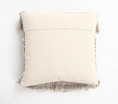 Tufted & Fringed Cotton cushion cover_1