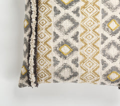 Textured Diamond Pattern Cotton Cushion Cover