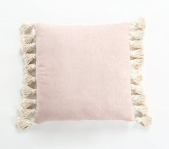 Pastel Cotton Cushion Cover with Tassels