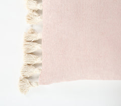 Pastel Cotton Cushion Cover with Tassels