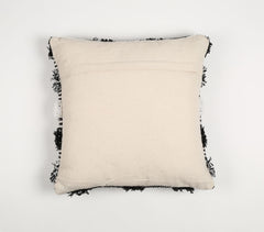 Dramatic Monochrome Cotton Cushion cover