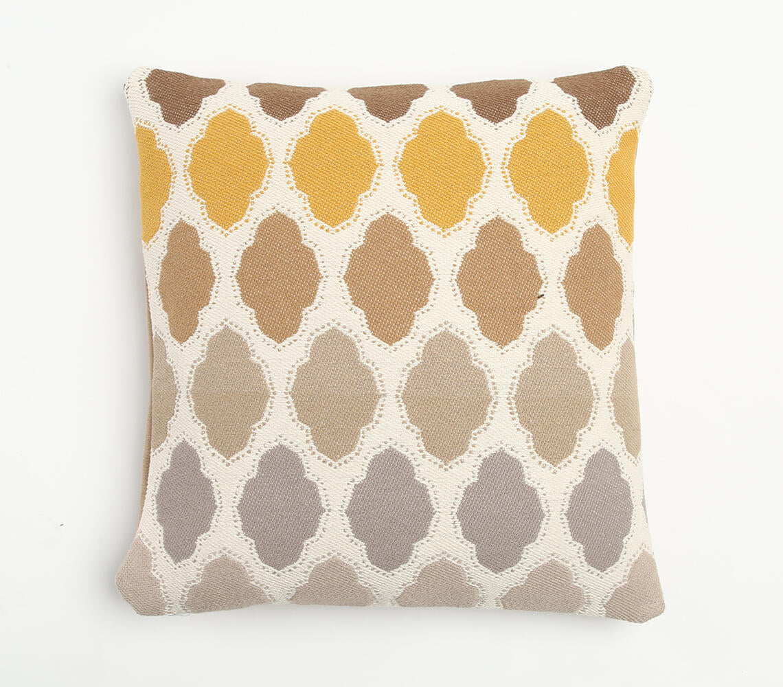 Patterned Multicolor Cotton Cushion Cover