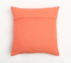 Solid Orange Cotton Cushion Cover