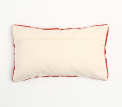 Red Diamond Tufted Lumbar Cushion Cover