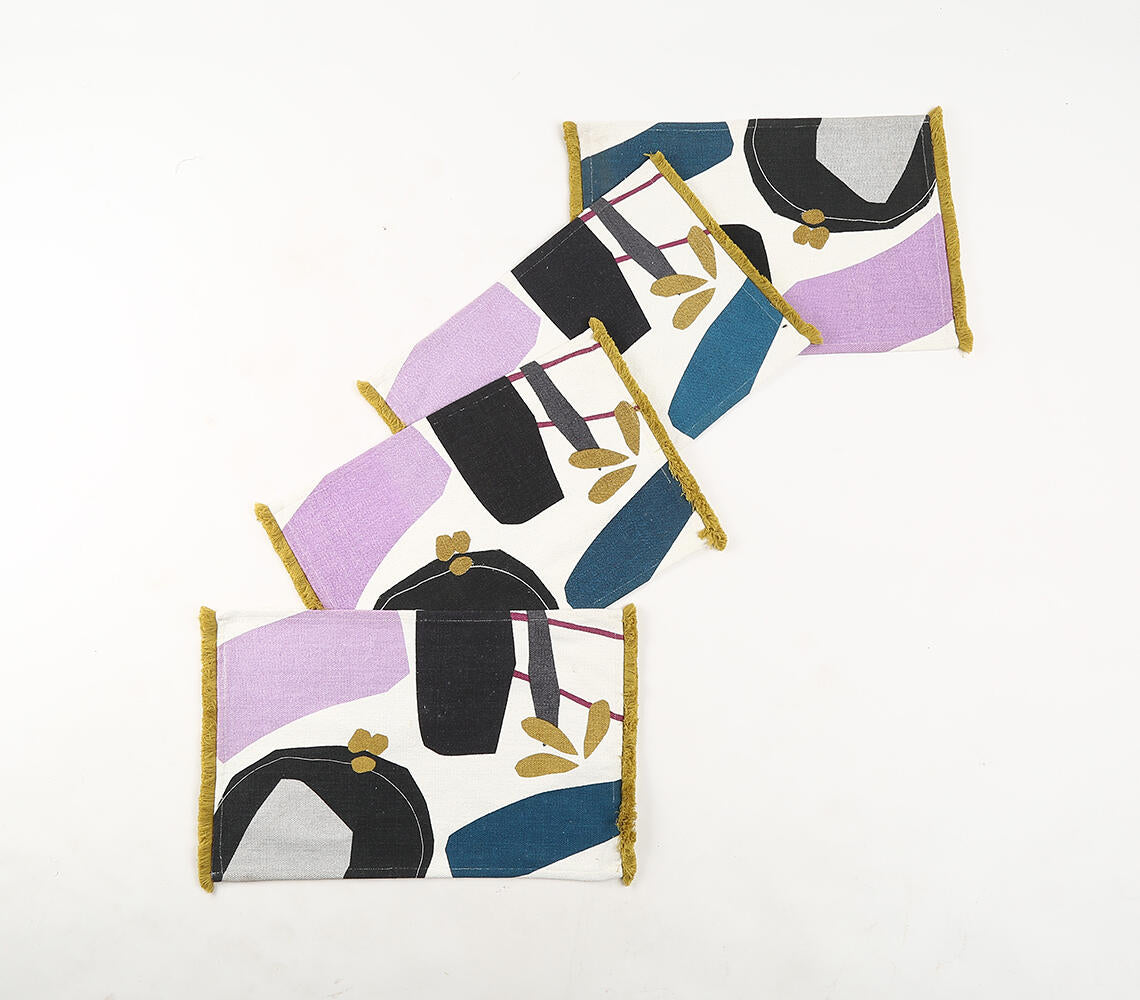 Abstract Colorblock Placemats (Set of 4)