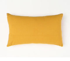 Solid Yellow Cotton Cushion Cover Q1