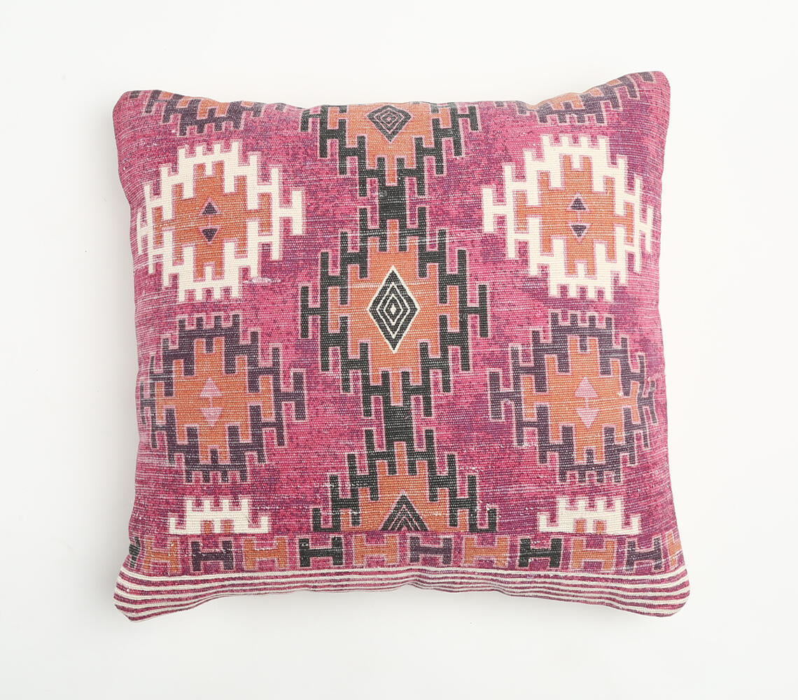 Diamond Patterned Cotton Cushion Cover Q1