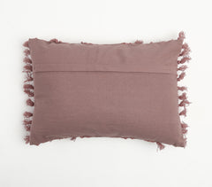 Dusty Pink Tasseled Cushion Cover