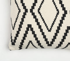 Woven Monotone Geometric Cushion cover