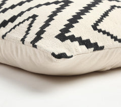 Woven Monotone Geometric Cushion cover