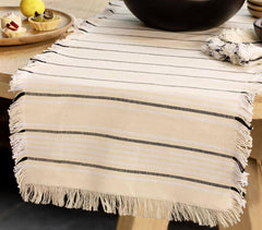 Handmade Cotton Vertical Limits Table Runner