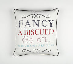 Typographic Printed Cotton Cushion Cover