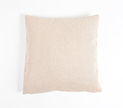 Embroidered Cotton Ivory Cushion Cover