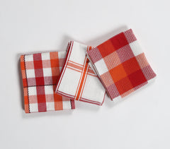 Flaming Checks Kitchen Towels (set of 3)