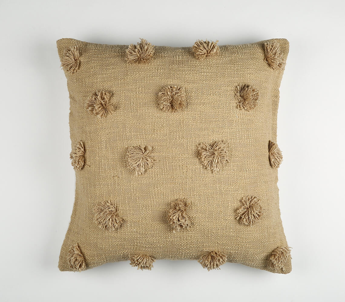 Khaki Tufted Cushion cover