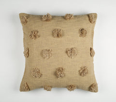Khaki Tufted Cushion cover
