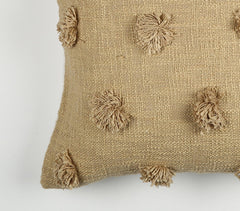 Khaki Tufted Cushion cover