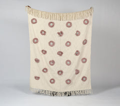 Pastel Flower Tufted Throw