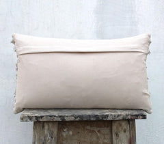 Sequinned & Fringed Lumbar Cushion cover