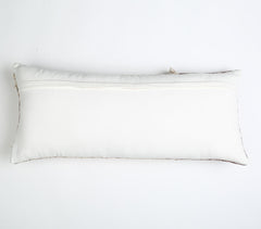 Block Printed & tufted Lumbar Cushion cover