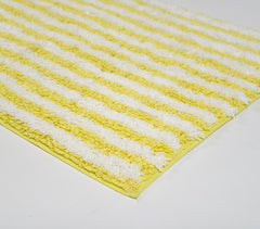 Summer Striped Yellow Bathmat