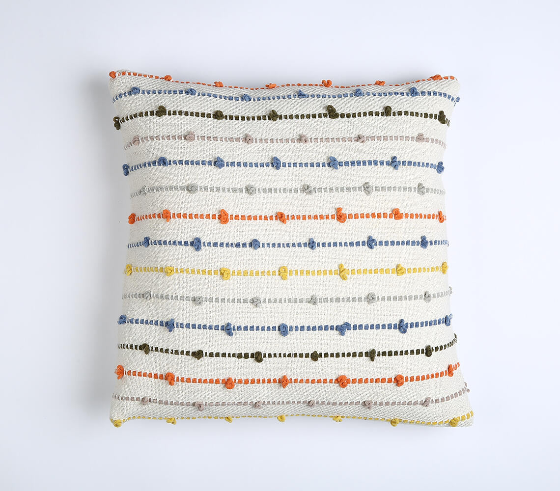 Striped Color Pop Handloom Cushion cover